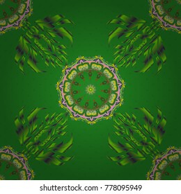 Decorative background for cards, invitations, web design in yellow, green and pink colors. Vintage textures. Retro digital paper. Vector seamless geometrical patterns.