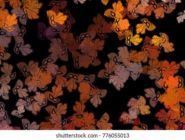 Decorative background with carnival masks. Vector clip art.