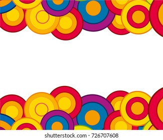 Decorative background circles