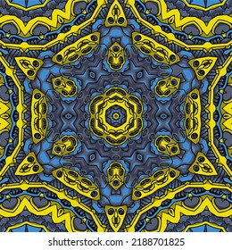 Decorative background with a circular illustration