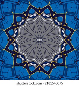 Decorative background with a circular pattern