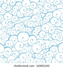 Decorative background with clouds or waves