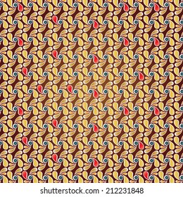 Decorative background with colored elements and pattern 