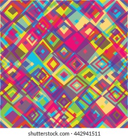 Decorative background with colorful shapes. vector illustration