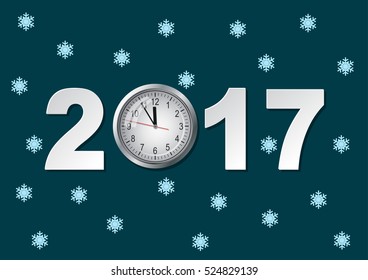 Decorative background composed of winter snowflakes.