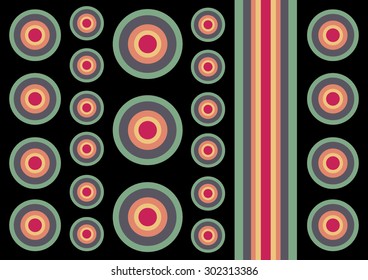 decorative background concentric circles