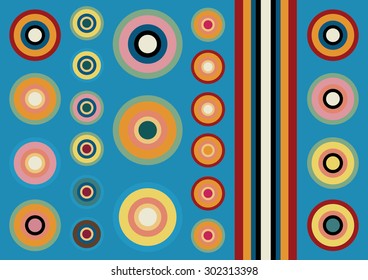 decorative background concentric circles