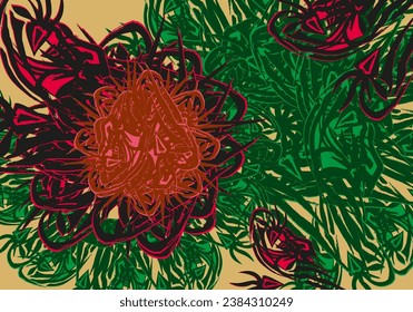 Decorative background with dark red roses for holidays or events. Beautiful bright background for invitation cards or valentines, interiors, scrapbooking, posters, wallpaper, business, fashion trends