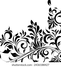 Decorative background design art floral