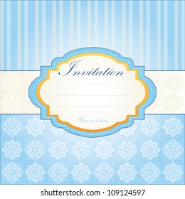 Decorative background  - design for  greeting or invitation card. Vector illustration. Delicate pattern.