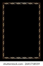 Decorative background with an elegant gold frame design