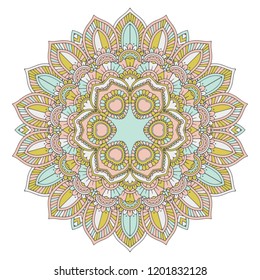 Fondo decorativo con un elegante diseño de mandala