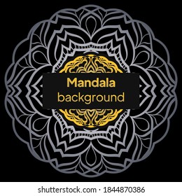 fondo decorativo con un elegante diseño mandala. ilustración vectorial