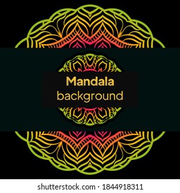 decorative background with an elegant mandala design. vector illustration