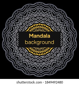 decorative background with an elegant mandala design. vector illustration