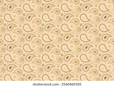 Decorative background with embellishment curl. Indian retro of curly floral. Decorating poster to material paisley. Tropical medallion in eternity tradition.