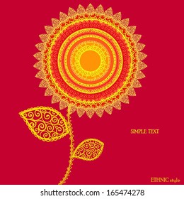  decorative background, ethnic background.  seamless background in ethnic style, African ornament, Indian ornament, circular background  in ethnic style