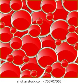 Decorative background from figures of the red colour
