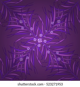 A decorative background. Floral pattern. Transparent, lilac. Vector.