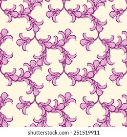 Decorative background. Floral seamless pattern. Ready to use - just drag and drop to your swatch panel.