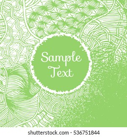 Decorative background with flourishes background with flourishes, banner with text