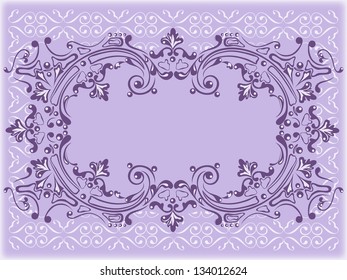 Decorative background, frame, abstract ornament pattern