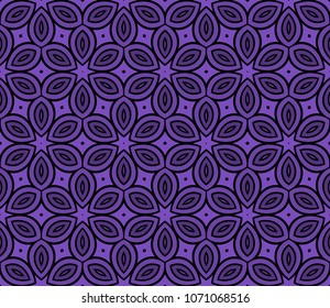 Decorative background, geometric floral pattern with ornate lace frame. Stylish bandanna shawl, fabric print, silk neck scarf, tablecloth design.