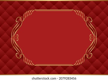 decorative background with golden frame
