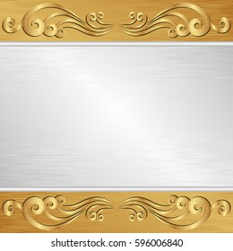 decorative background with golden ornament

