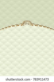 decorative background with golden ornament and vintage pattern
