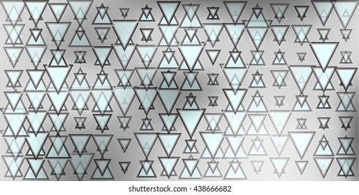 Decorative background gray triangle abstract, flash spots