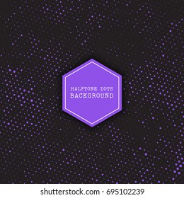 Decorative background with halftone dots design