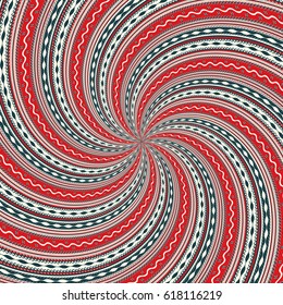 Decorative background illustration inspired by Romanian traditional embroidery