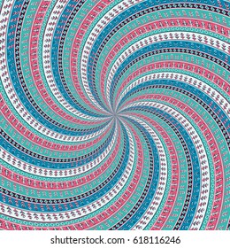 Decorative background illustration inspired by Romanian traditional embroidery
