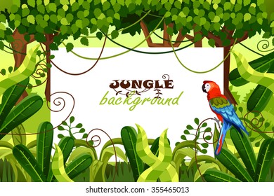 decorative background jungle. vector illustration