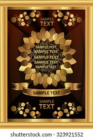 Decorative background label