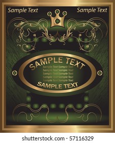decorative background label