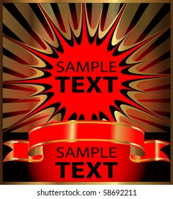 decorative background label
