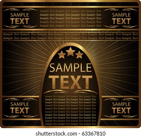 decorative background label