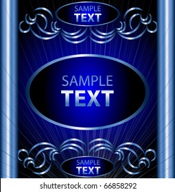 decorative background label