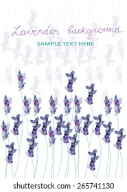 decorative background with lavender purple text