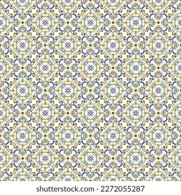 Decorative background made of small squares. The rich decoration of abstract patterns for construction of fabric or paper. 