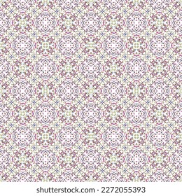 Fondo decorativo compuesto por pequeños cuadros. La rica decoración de patrones abstractos para la construcción de tela o papel. 