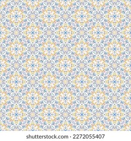 Decorative background made of small squares. The rich decoration of abstract patterns for construction of fabric or paper. 