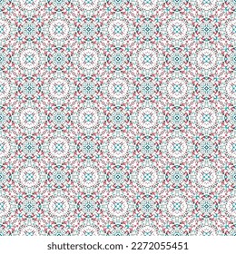 Decorative background made of small squares. The rich decoration of abstract patterns for construction of fabric or paper. 