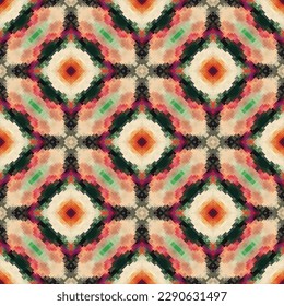Decorative background made of small squares. The rich decoration of abstract patterns for construction of fabric or paper. 
