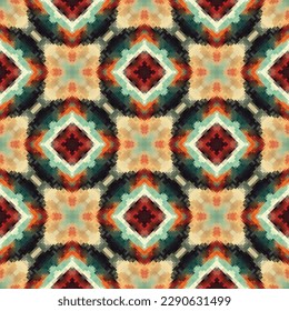 Decorative background made of small squares. The rich decoration of abstract patterns for construction of fabric or paper. 