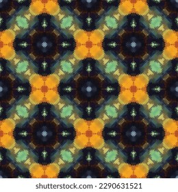 Decorative background made of small squares. The rich decoration of abstract patterns for construction of fabric or paper. 