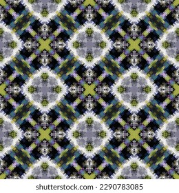 Fondo decorativo compuesto por pequeños cuadros. La rica decoración de patrones abstractos para la construcción de tela o papel. 