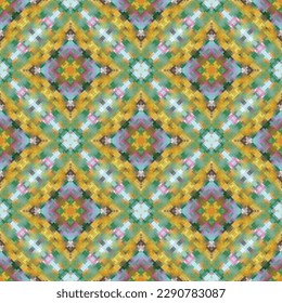 Decorative background made of small squares. The rich decoration of abstract patterns for construction of fabric or paper. 